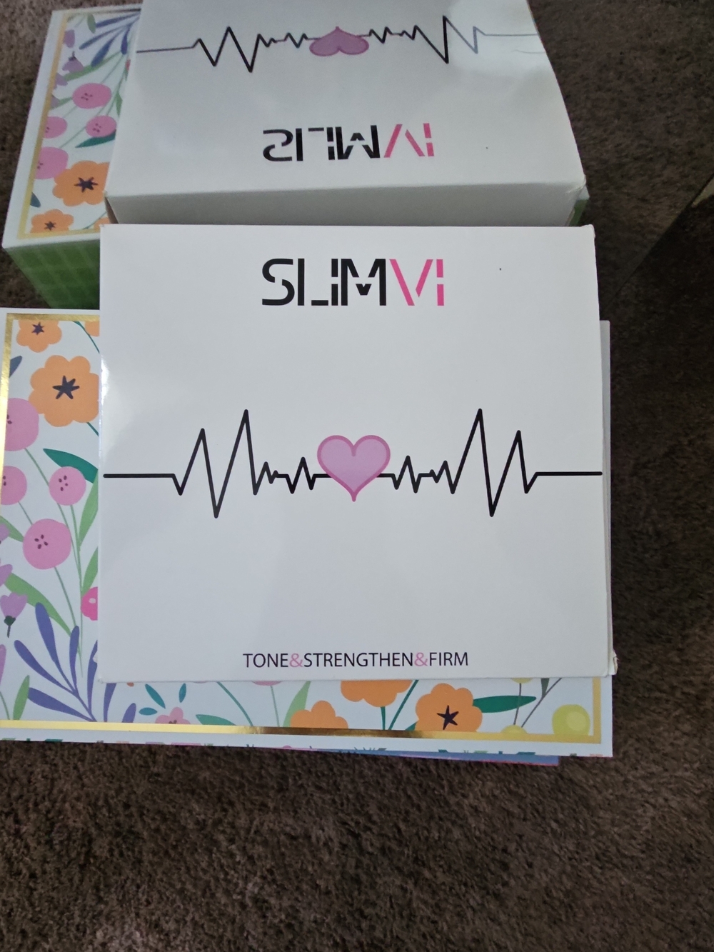 SlimFit SLIMVI Black Electronic Muscle Stimulator - 4 Pack - Picture 2 of 2